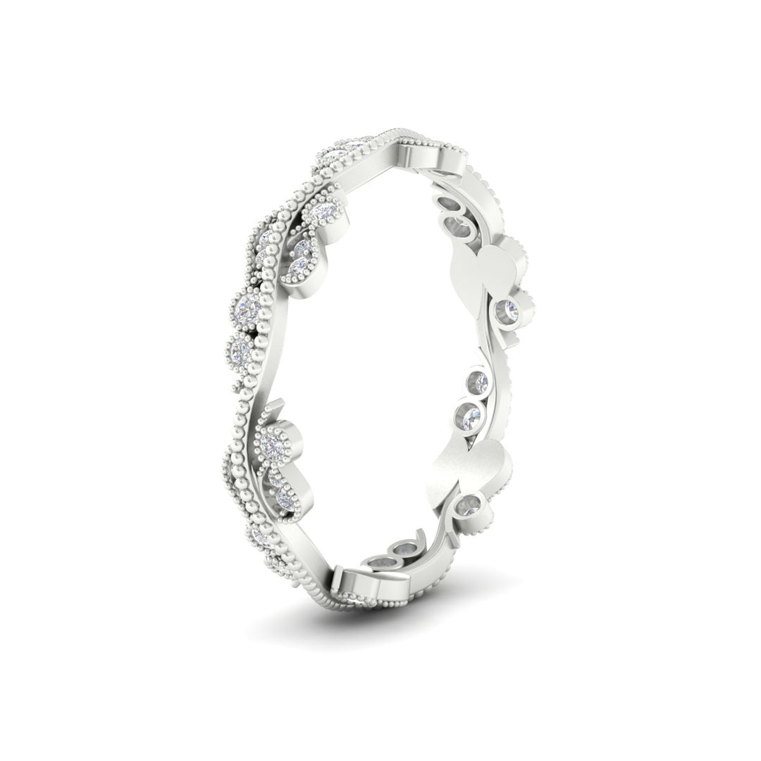 Vintage Wave Diamond Band