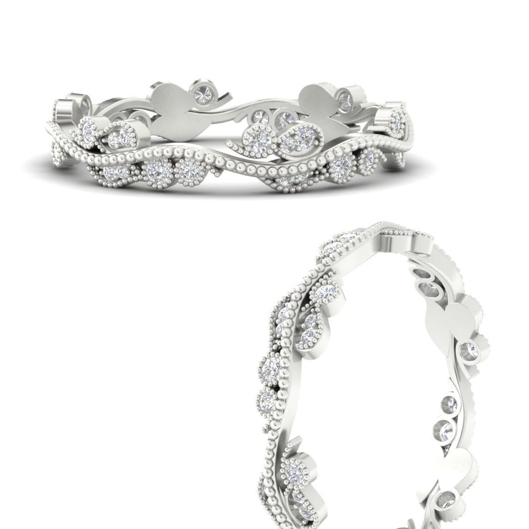 Vintage Wave Diamond Band