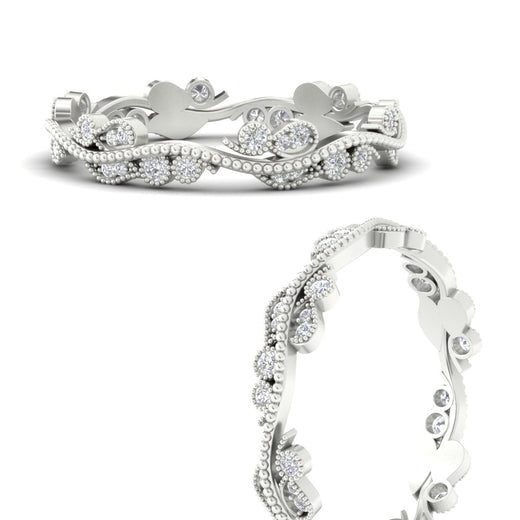 Vintage Wave Diamond Band