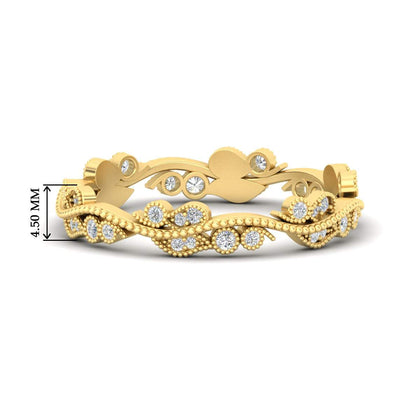 Vintage Wave Diamond Band