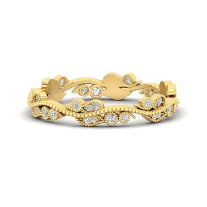 Vintage Wave Diamond Band