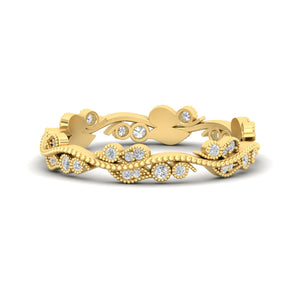 Vintage Wave Diamond Band