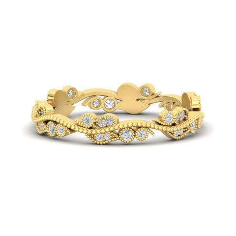 Vintage Wave Diamond Band