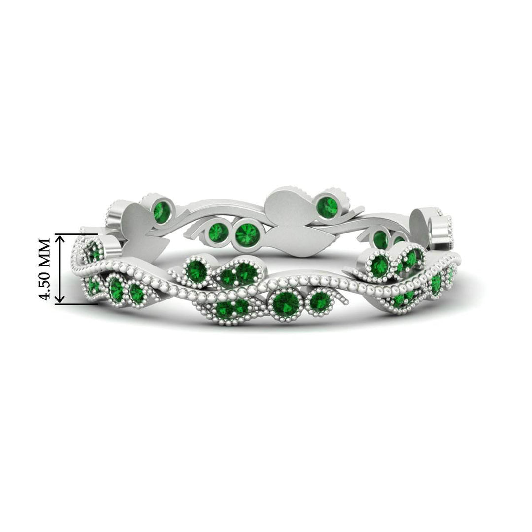 Vintage Wave Diamond Band