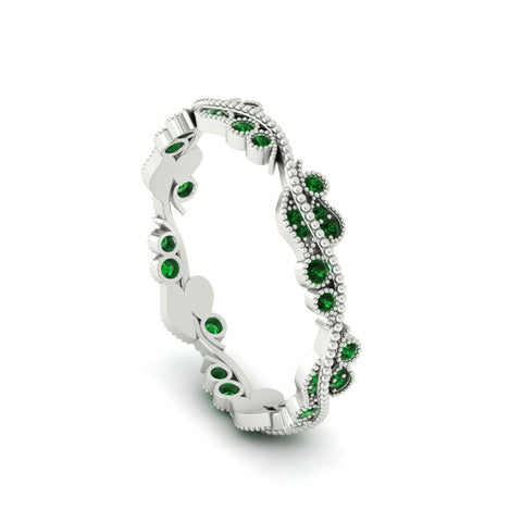 Vintage Wave Diamond Band