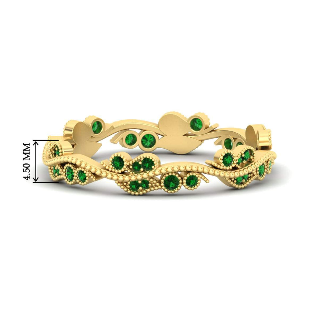 Vintage Wave Diamond Band