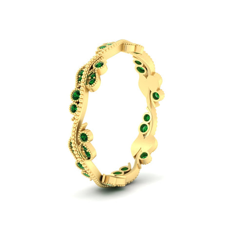 Vintage Wave Diamond Band
