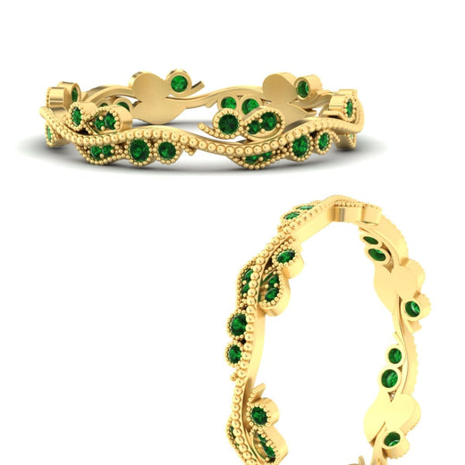 Vintage Wave Diamond Band