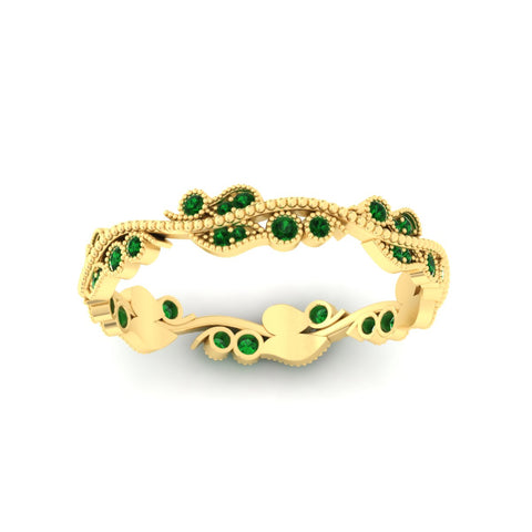 Vintage Wave Diamond Band