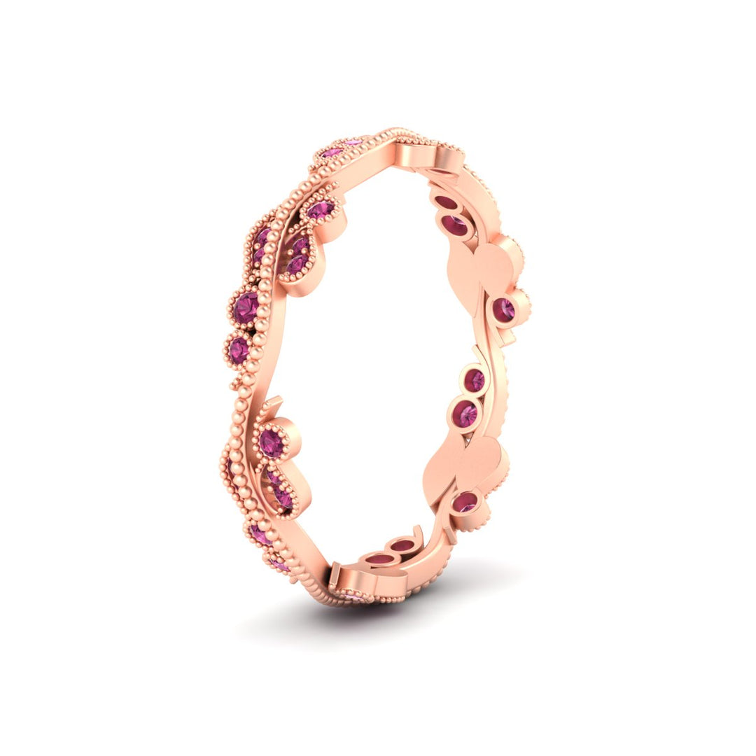 Vintage Wave Diamond Band