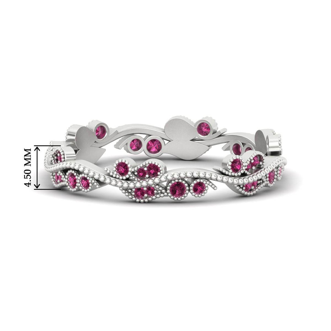 Vintage Wave Diamond Band