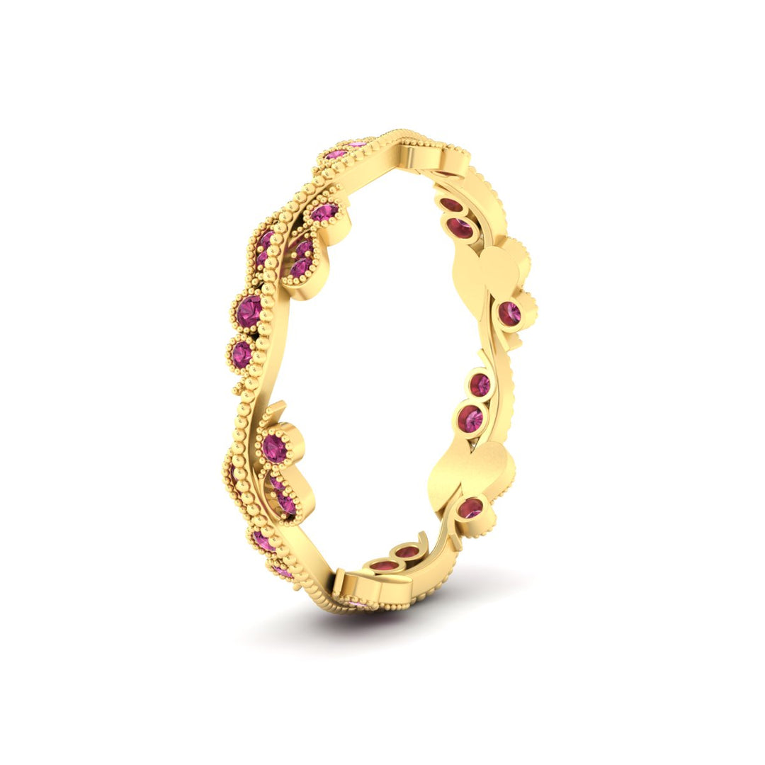 Vintage Wave Diamond Band