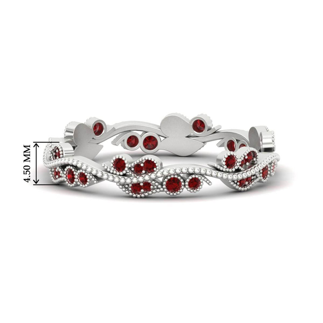 Vintage Wave Diamond Band