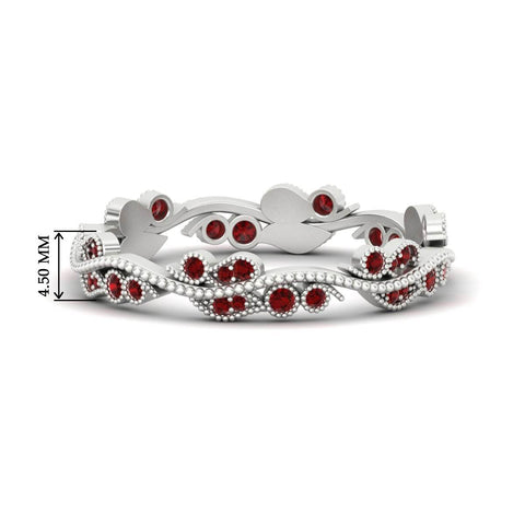 Vintage Wave Diamond Band