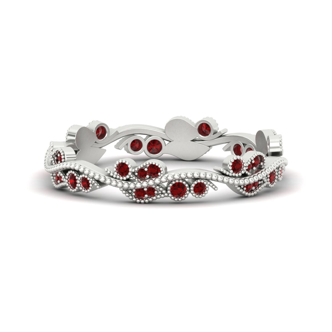 Vintage Wave Diamond Band