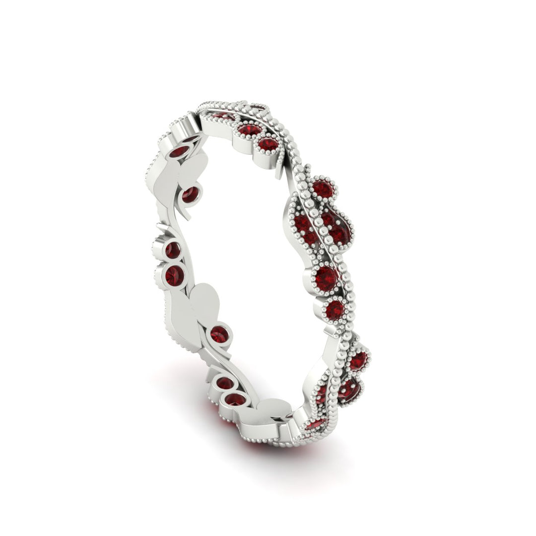 Vintage Wave Diamond Band