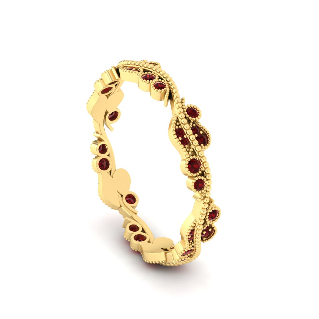 Vintage Wave Diamond Band