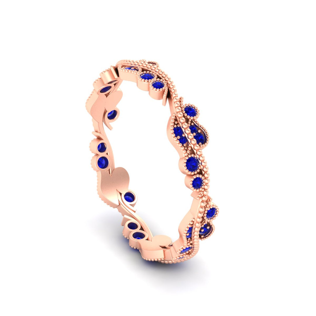 Vintage Wave Diamond Band