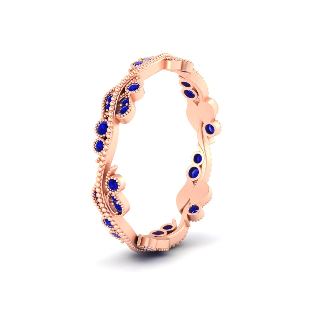 Vintage Wave Diamond Band