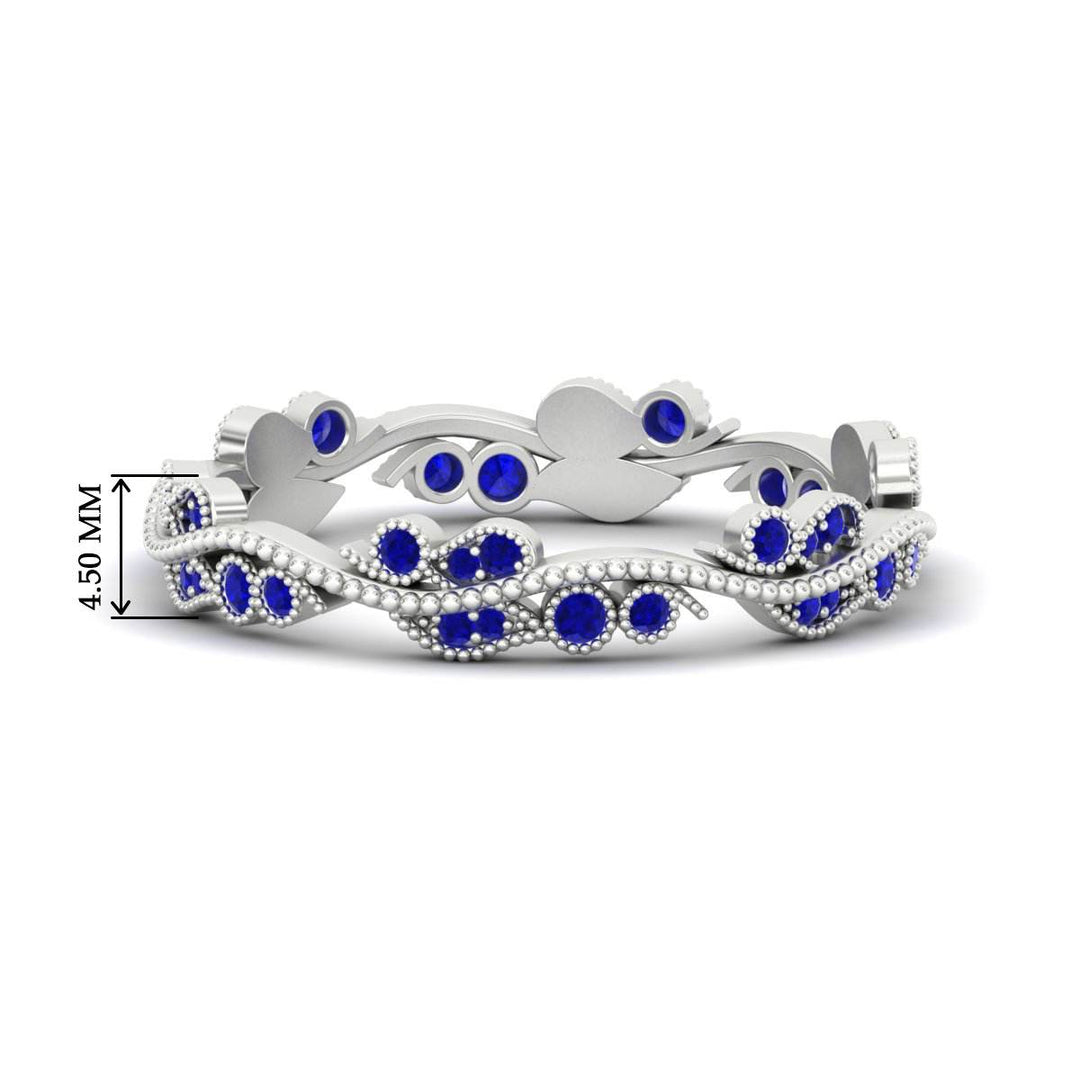 Vintage Wave Diamond Band