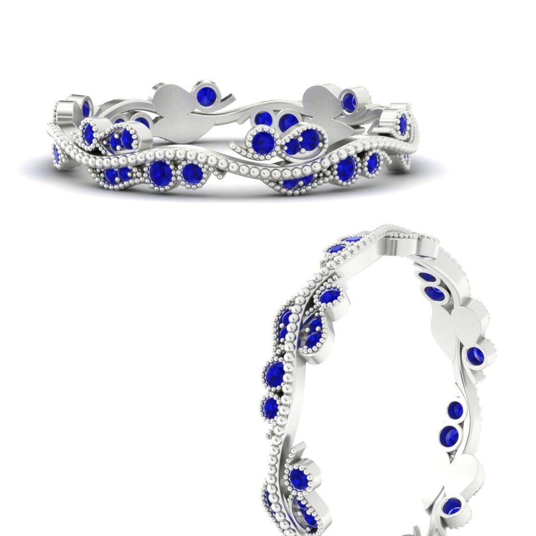 Vintage Wave Diamond Band