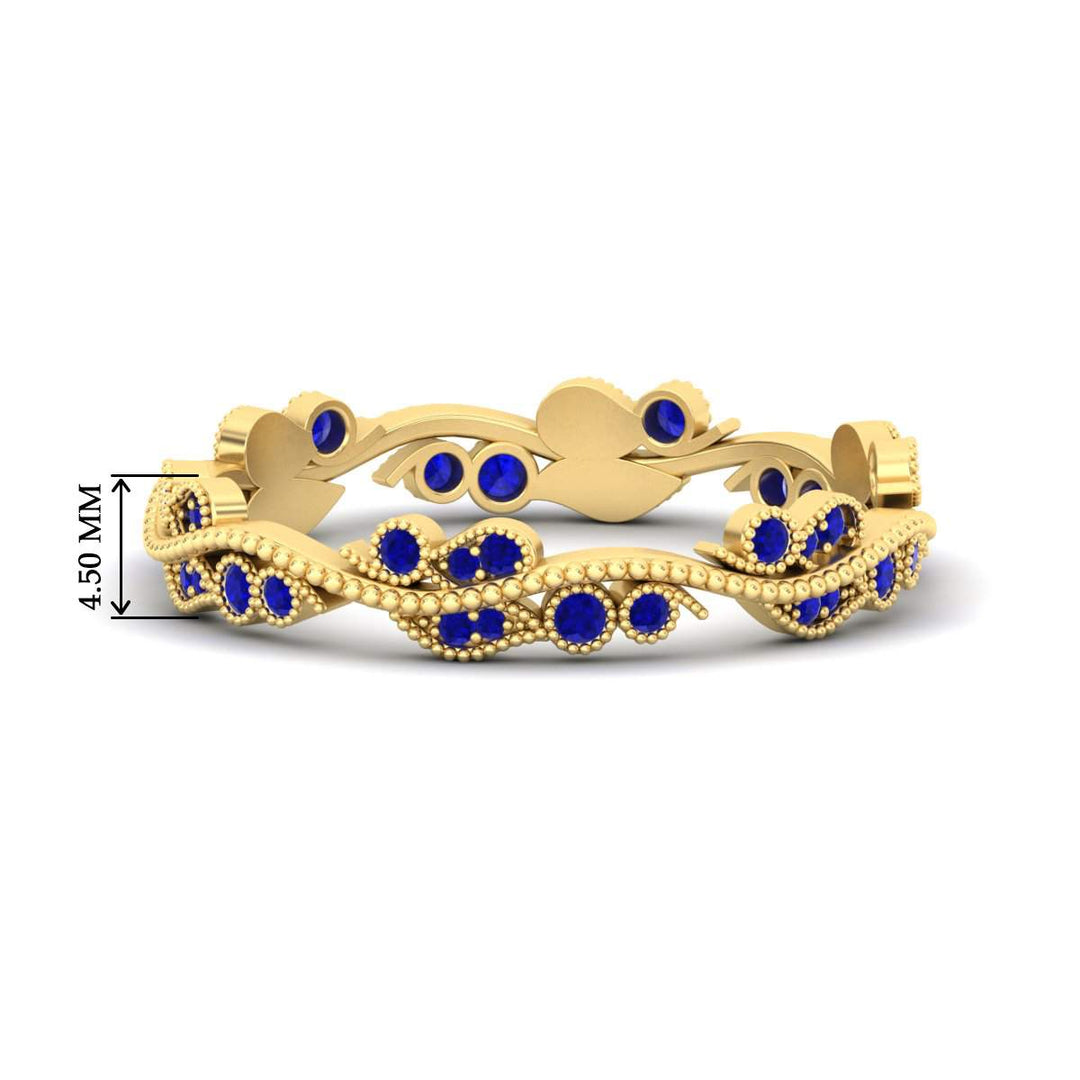 Vintage Wave Diamond Band