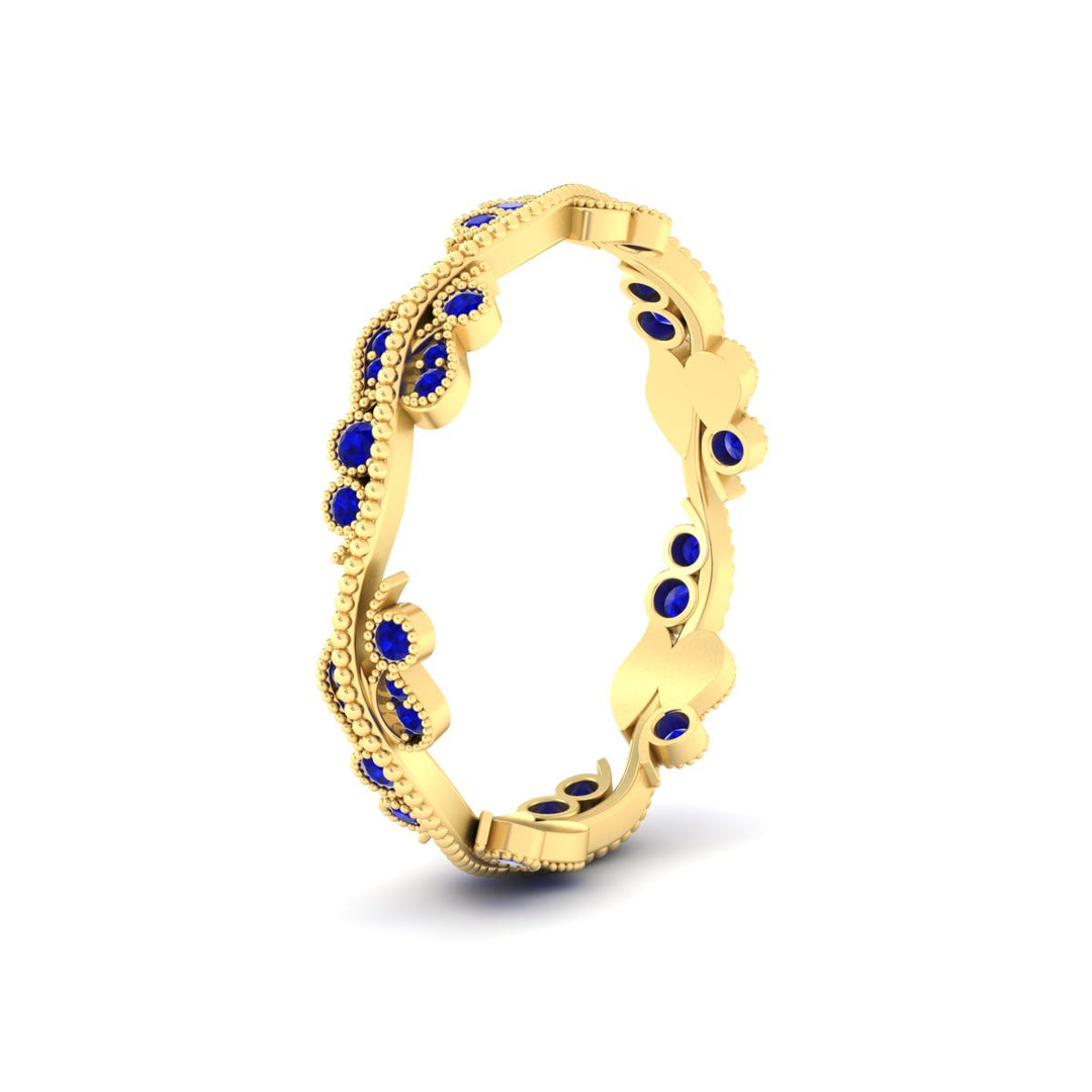 Vintage Wave Diamond Band