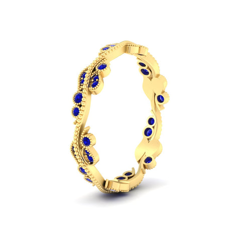 Vintage Wave Diamond Band
