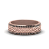 Load image into Gallery viewer, vintage-wide-black-diamond-eternity-band-for-her-in-rose-gold-FDEWB8645GBLACK-NL-RG