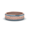 Load image into Gallery viewer, vintage-wide-blue-topaz-eternity-band-for-her-in-rose-gold-FDEWB8645GICBLTO-NL-RG
