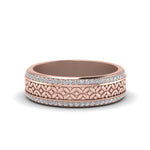 Load image into Gallery viewer, vintage-wide-diamond-eternity-band-for-her-in-rose-gold-FDEWB8645-NL-RG
