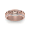 Load image into Gallery viewer, vintage-wide-diamond-eternity-band-for-her-in-rose-gold-FDEWB8645-NL-RG