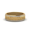 Load image into Gallery viewer, vintage-wide-diamond-eternity-band-for-her-in-yellow-gold-FDEWB8645-NL-YG