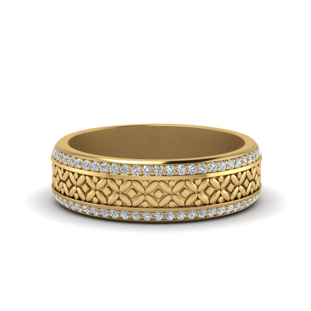 vintage-wide-diamond-eternity-band-for-her-in-yellow-gold-FDEWB8645-NL-YG