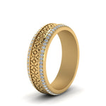 Load image into Gallery viewer, vintage-wide-diamond-eternity-band-for-her-in-yellow-gold-FDEWB8645-NL-YG

