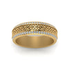 Load image into Gallery viewer, vintage-wide-diamond-eternity-band-for-her-in-yellow-gold-FDEWB8645-NL-YG