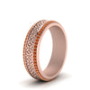 Load image into Gallery viewer, vintage-wide-orange-topaz-eternity-band-for-her-in-rose-gold-FDEWB8645GSAOR-NL-RG