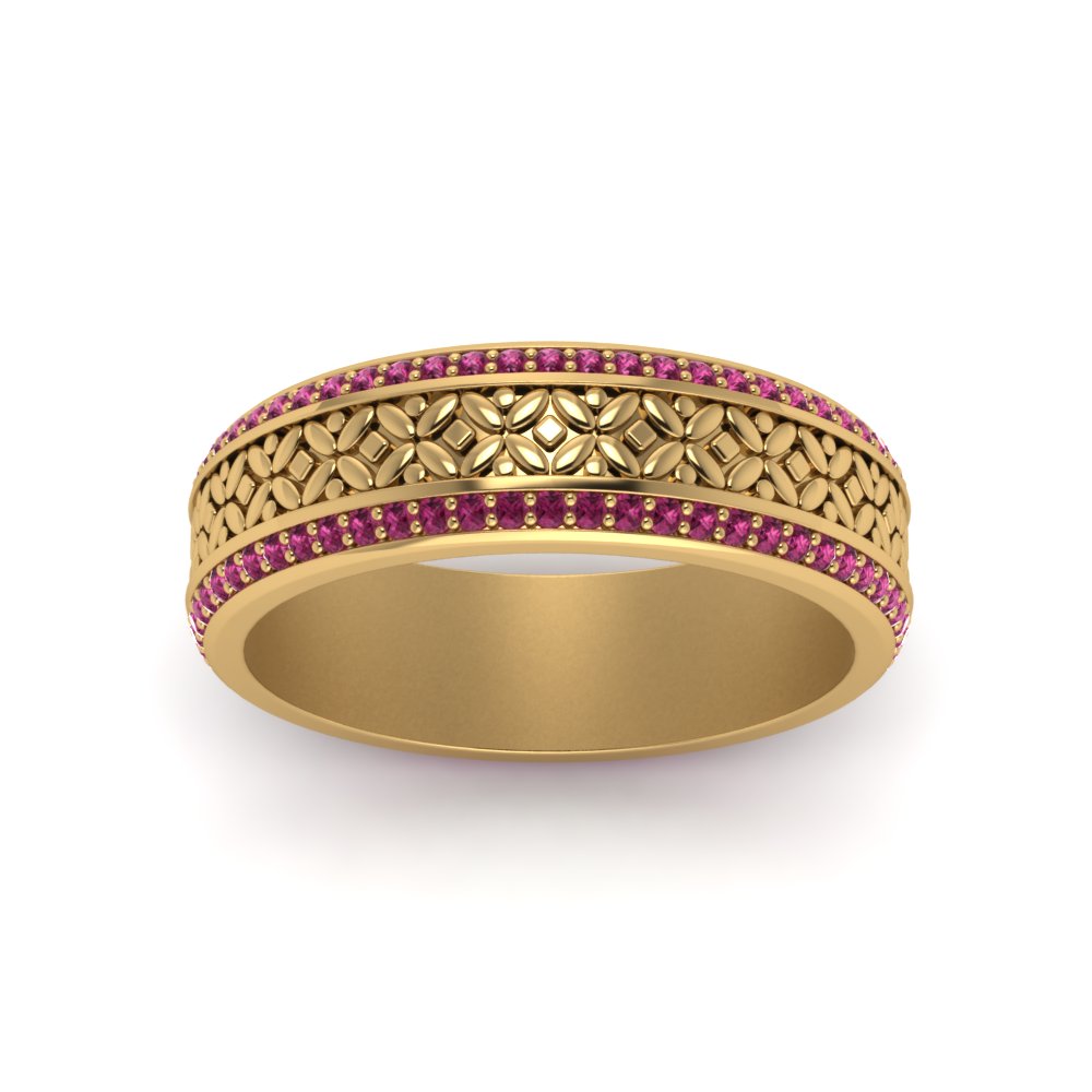 vintage-wide-pink-sapphire-eternity-band-for-her-in-yellow-gold-FDEWB8645GSADRPI-NL-YG