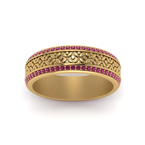 vintage-wide-pink-sapphire-eternity-band-for-her-in-yellow-gold-FDEWB8645GSADRPI-NL-YG