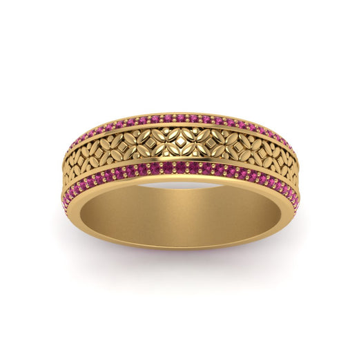 vintage-wide-pink-sapphire-eternity-band-for-her-in-yellow-gold-FDEWB8645GSADRPI-NL-YG