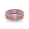 Load image into Gallery viewer, vintage-wide-purple-topaz-eternity-band-for-her-in-rose-gold-FDEWB8645GVITO-NL-RG