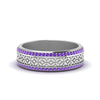 Load image into Gallery viewer, vintage-wide-purple-topaz-eternity-band-for-her-in-white-gold-FDEWB8645GVITO-NL-WG