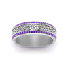 Load image into Gallery viewer, vintage-wide-purple-topaz-eternity-band-for-her-in-white-gold-FDEWB8645GVITO-NL-WG