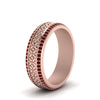 Load image into Gallery viewer, vintage-wide-ruby-eternity-band-for-her-in-rose-gold-FDEWB8645GRUDR-NL-RG