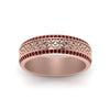 Load image into Gallery viewer, vintage-wide-ruby-eternity-band-for-her-in-rose-gold-FDEWB8645GRUDR-NL-RG