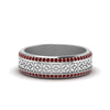 Load image into Gallery viewer, vintage-wide-ruby-eternity-band-for-her-in-white-gold-FDEWB8645GRUDR-NL-WG