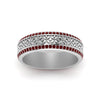 Load image into Gallery viewer, vintage-wide-ruby-eternity-band-for-her-in-white-gold-FDEWB8645GRUDR-NL-WG