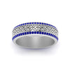Load image into Gallery viewer, vintage-wide-sapphire-eternity-band-for-her-in-white-gold-FDEWB8645GSABL-NL-WG