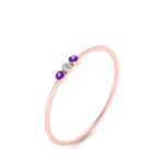 Load image into Gallery viewer, violet-topaz-3-stone-bezel-delicate-ring-in-rose-gold-FD9412RORGVITO-NL-RG.jpg
