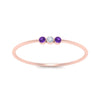 Load image into Gallery viewer, violet-topaz-3-stone-bezel-delicate-ring-in-rose-gold-FD9412RORGVITO-NL-RG.jpg